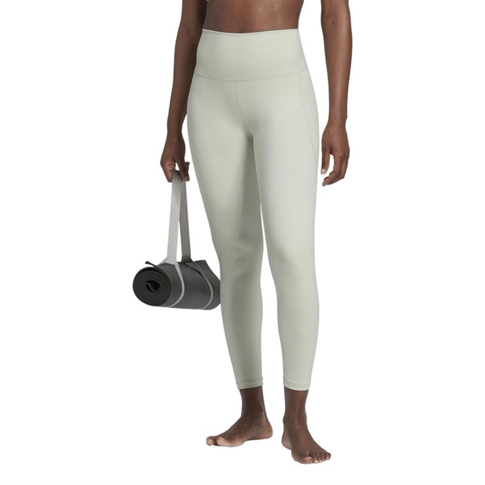 Adidas Yoga Studio Aeroready 7/​8 Tight Leggings Linen Green Size Small